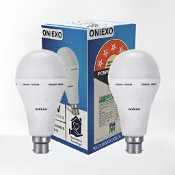Pack of 2-Rechargeable 12W Emergency LED Bulb with Built-in Battery Backup 4 hrs Bulb Emergency Light-25
