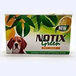 Notix Green Pet Soap Goodnesss Of Neem With Fresh Fragrance Freshness Pet Soap For Dog's (75 GM Each Soap) - Pack of 5 385 ml Pet Coat Cleanser-20