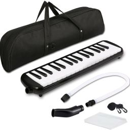 Portable 32 Key Melodica ABS Engineering Resin Melodica Student Harmonica With Bag For Music Lovers-image-5