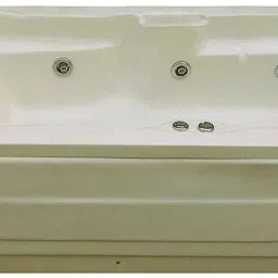 Elegant 6 Feet Massage Bathtub with Jacuzzi and Back Massage - Ivory Free-standing Bathtub-image-43
