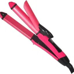 Nowey SUper Hair Straightener and Hair Curler 2 in 1 Curl & Straight Hair Flat Iron Electric Hair Curler Hair Straightener-image-47