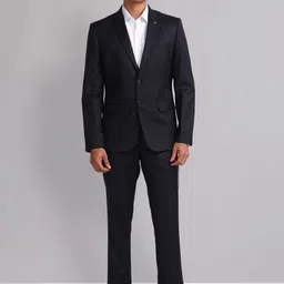 AD By Arvind Men Tailored-Fit Single-Breasted Two-Piece Suit-picture-10