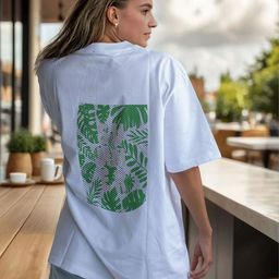 CORSICA Printed Round Neck Oversize T-shirt-image-76