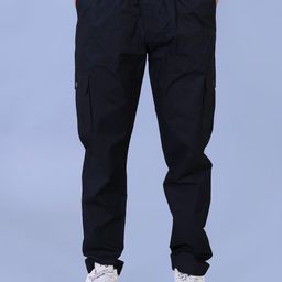 Cargo Sports Men Relaxed Cotton Cargos Trousers-picture-10