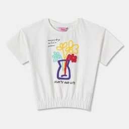 R&B Girls Printed Cotton Blouson Top-image-14