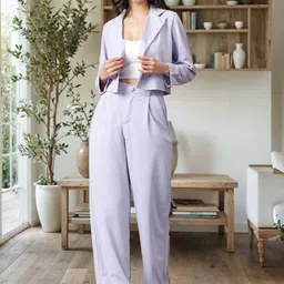 Kotty Lapel Collar Long Sleeves Coat With Trouser-picture-8