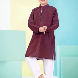 Pehanaava Boys Regular Kurta with Pyjamas-11