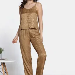 Zivame Women Printed Satin Night suit-image-57