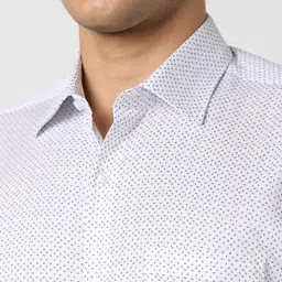 Van Heusen Men Regular Fit Spread Collar Abstract Printed Cotton Formal Shirt image 2