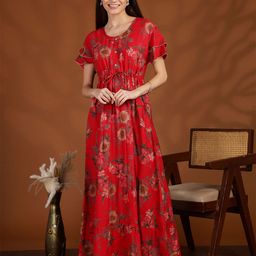 9shines Label Women Floral Printed Maxi Nightdress-image-79