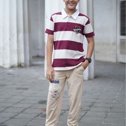 Nap Chief Unisex Kids Striped T-shirt-20