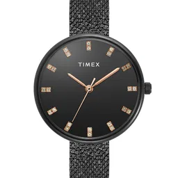 Timex Women Embellished Dial & Stainless Steel Bracelet Style Straps Analogue Watch TWEL21503-image-26