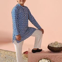 BAESD Boys Printed Regular Kurta with Trousers image 2