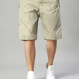 HERE&NOW Men Relaxed Fit Solid Mid-Rise Shorts-picture-26