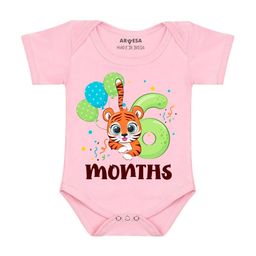 Arvesa 6 Month Baby Printed Bodysuit-image-24