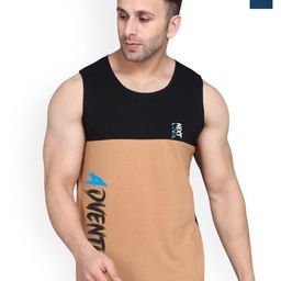SLOWLORIS Men Pack Of 2 Printed Scoop Neck Bio-Wash Gym Innerwear Vests-picture-9