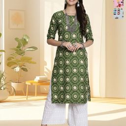 HERE&NOW Women Pack of 3 Floral Printed Daily Straight Kurtas-image-95