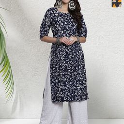 HERE&NOW Women Pack Of 2 Geometric Printed Daily Straight Kurtas-image-77