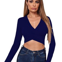 AVANOVA Sheen Wrap Crop Top-image-70
