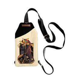 Kalankit Graphic Printed Leather Crossbody Sling Bag-40