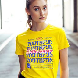 DressBerry Women Typography Printed Bio Finish Applique Slim Fit T-shirt-image-25