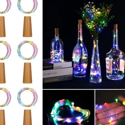 SPARK WORLD Blue & Pink 6 Pieces Rice-Shaped String Lights-18