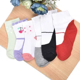 FOOTPRINTS Kids Pack of 6 Organic Cotton Ankle Length Socks-28