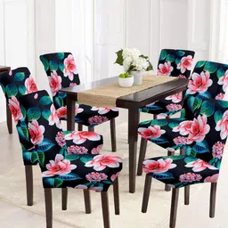 Cortina Set Of 6 Multicolor Printed Chair Covers-image-16