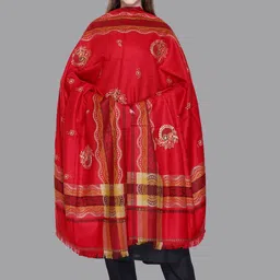 Tones-N-Shades Ethnic Motifs Woven Design Shawl-picture-23