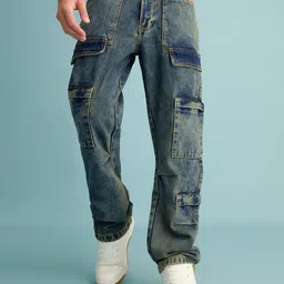 FREAKINS Men Jean Straight Fit Heavy Fade Jeans-image-26