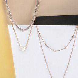 DressBerry Set Of 2 Crystals Layered Chain-image-18