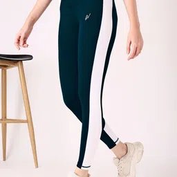 NEXSUS Colourblocked Ankle-Length Yoga Tights-picture-52