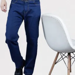 COMFITS Men Classic Regular Fit Mid-Rise Clean Look Stretchable Cotton Jeans-picture-40