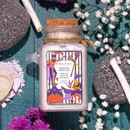 MYRA VEDA Pure & Natural Brazilian Purple Clay Face Mask - 100 g-30