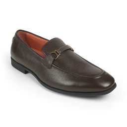 Tresmode EVA Brown Men Leather Loafers-image-7