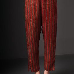 JAYPORE Women Printed Relaxed Trousers-image-13