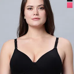 In Care Pack Of 2 Full Coverage Heavily Padded Cotton Push-Up Bra-picture-46