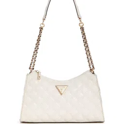 GUESS Textured PU Structured Shoulder Bag with Quilted-18