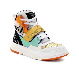 Saint G Women Printed Leather Lace-Ups Sneakers-34