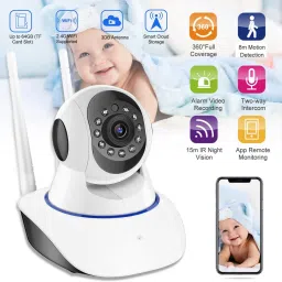 SNARIOVSN Smart double antenna Live View 2-Way Audio Color Night Vision SD Card Recording Security Camera-image-39