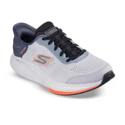Skechers Men Colorblocked Lace Ups Round Toe Non-Marking Walking Shoes-picture-8