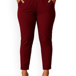 EcoLove Women Mid-Rise Elasticated Trousers-image-76