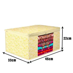 Kuber Industries Yellow Set of 3 Regular Multi-Utility Organisers image 2