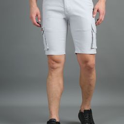 THE BEETEL HOUSE Men Slim Fit Linen Cargo Shorts-image-22