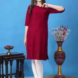 KEX  Embroidered Straight Kurta-image-72