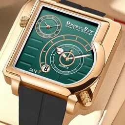 DOUBLERUN Unisex Dial & Bracelet Style Straps Analogue Watch H05N31011-46