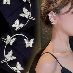 SEAA ENTERPRISES Stylish Butterfly Ear Cuff Earrings-picture-39