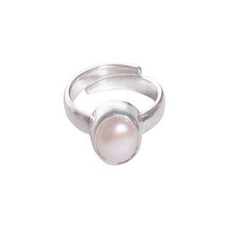 GenZcomplex Silver-Plated Brass Pearls Finger Ring-image-68