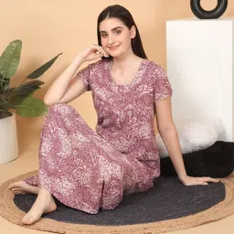 Sweet Dreams Printed Maxi Nightdress-image-34