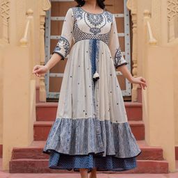 Juniper Embroidered Cotton Maxi Dress-image-44